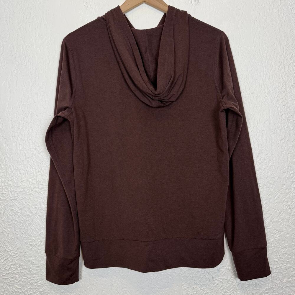 Vuori Halo Performance Hoodie Full Zip Mahogany Heather Size Large - Picture 3 of 5